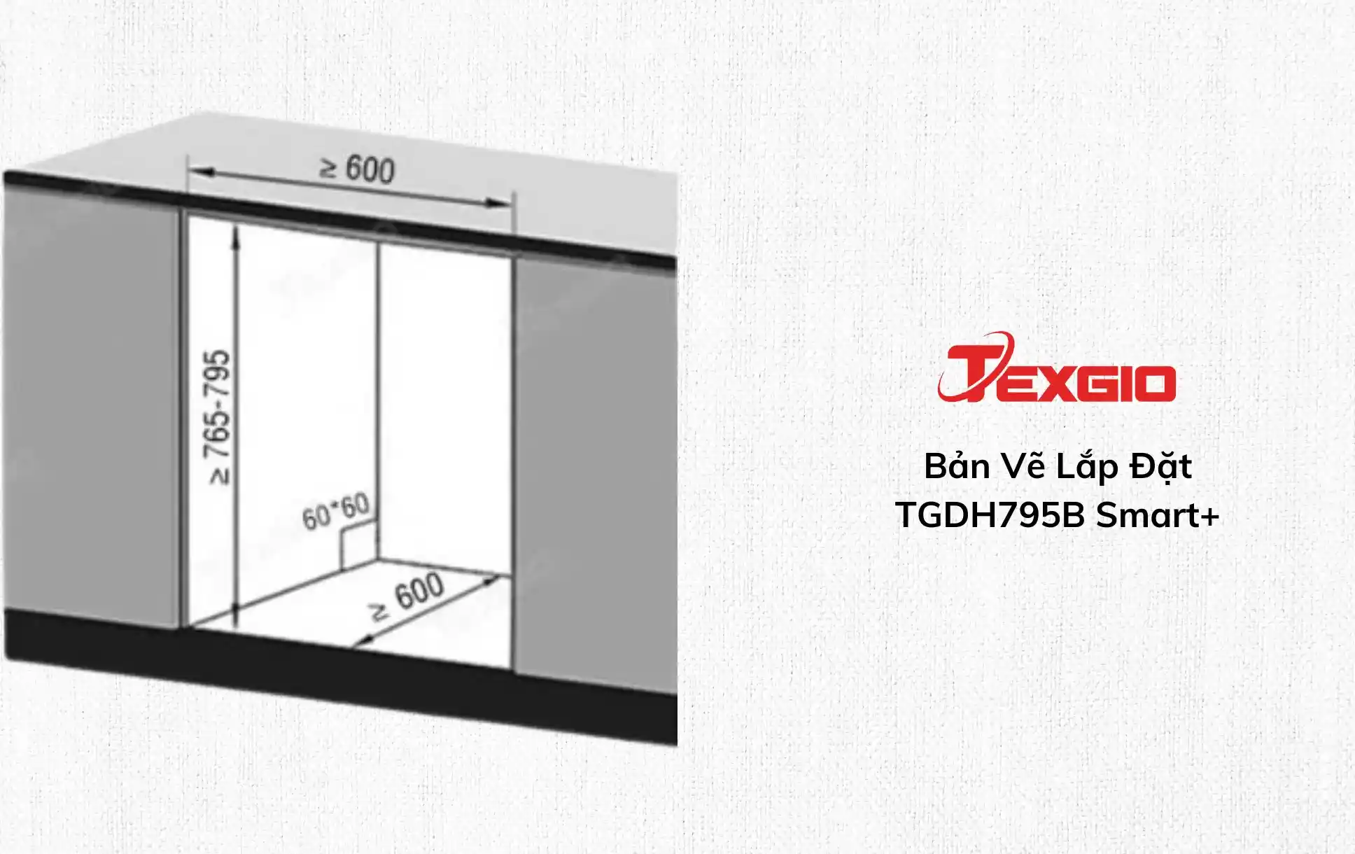 Máy rửa bát Texgio TGDH795B Smart+