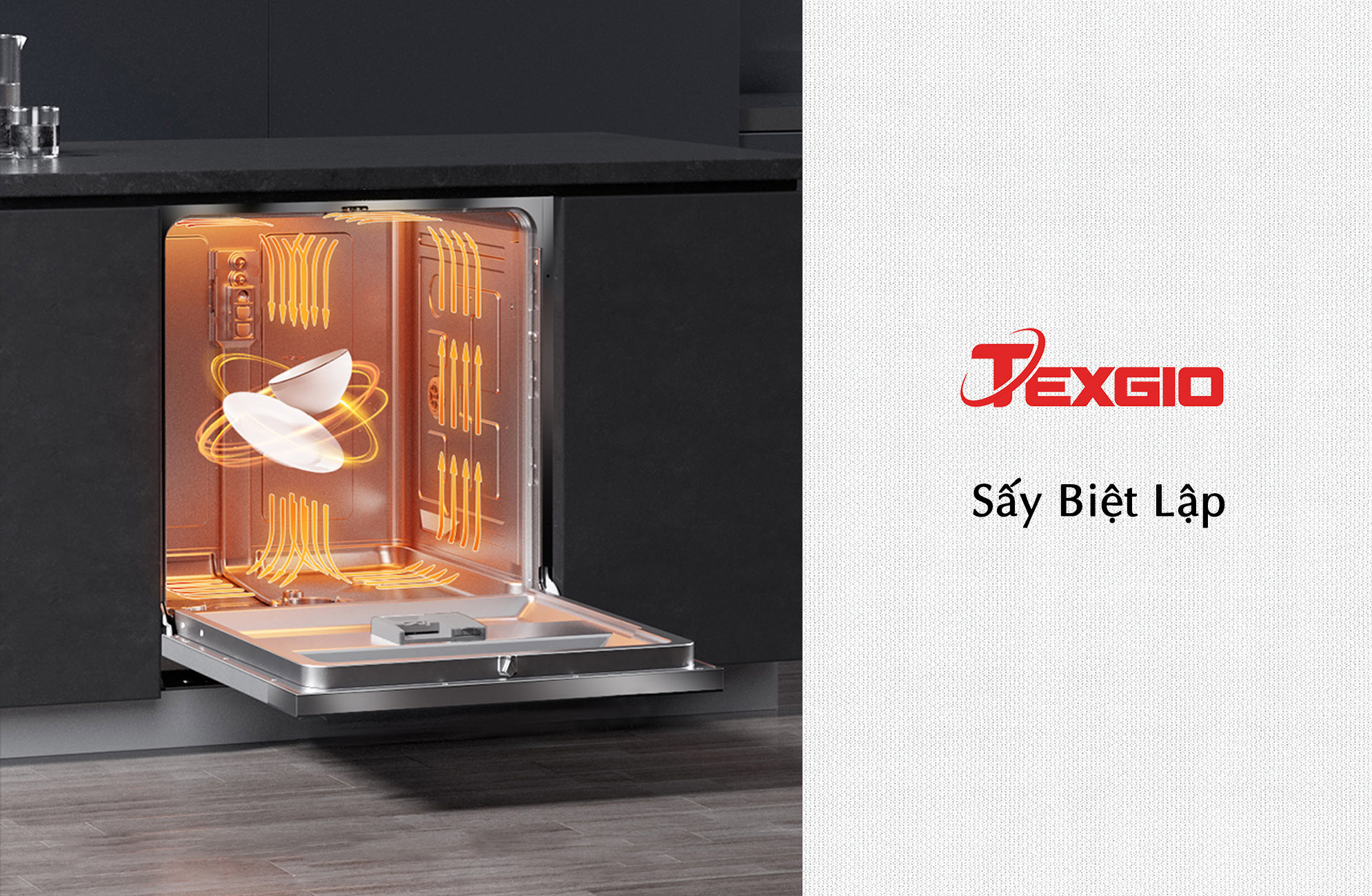 Máy rửa bát Texgio TGDM795B Smart Pro