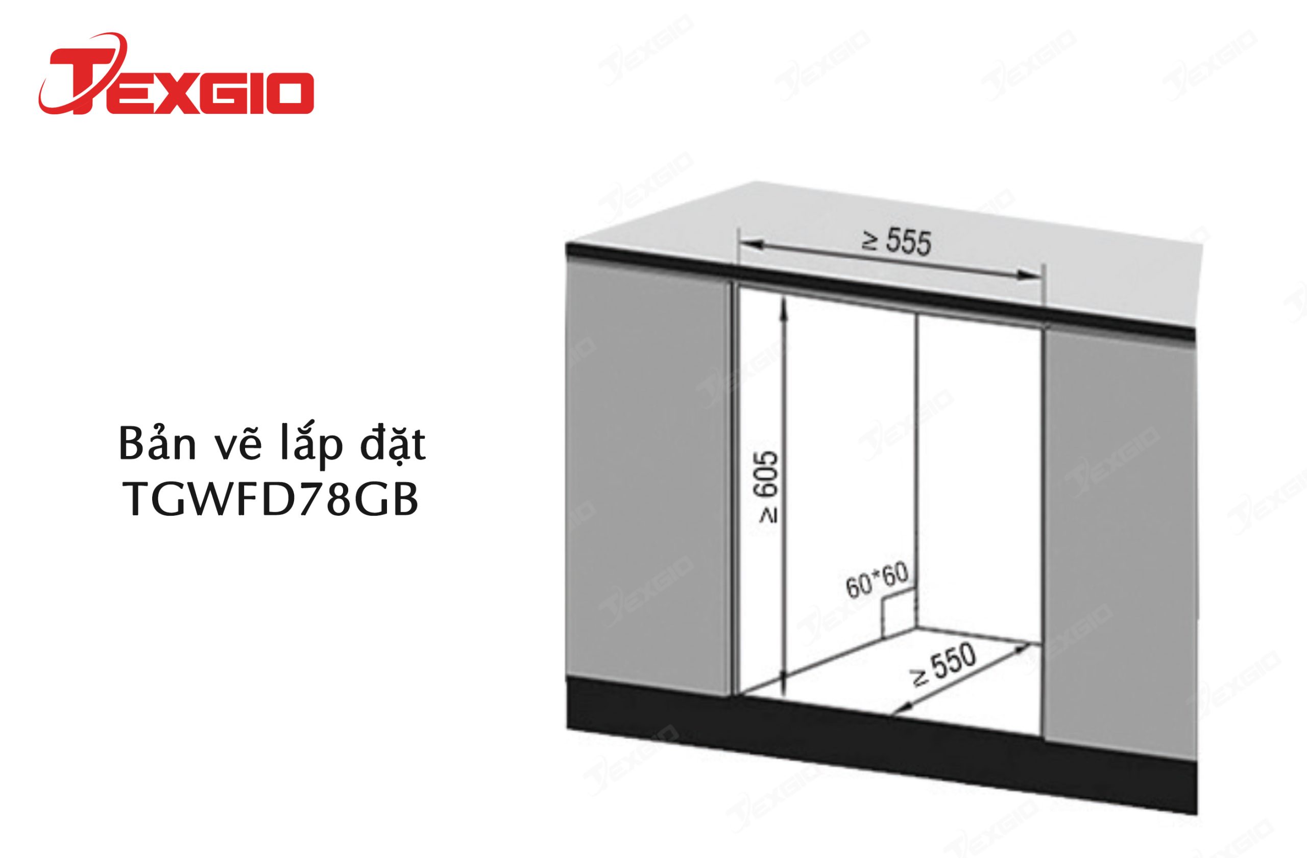 Máy rửa bát Texgio TGWFD78GB