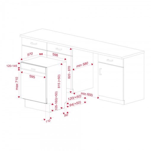 Máy rửa chén Teka DSI 46750 SS