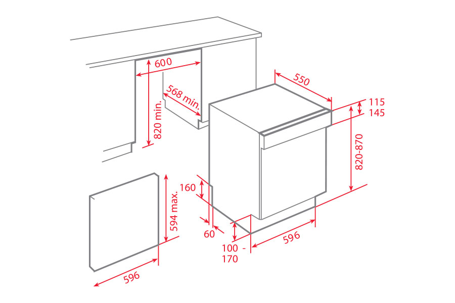 Máy rửa chén Teka DW8 60 S