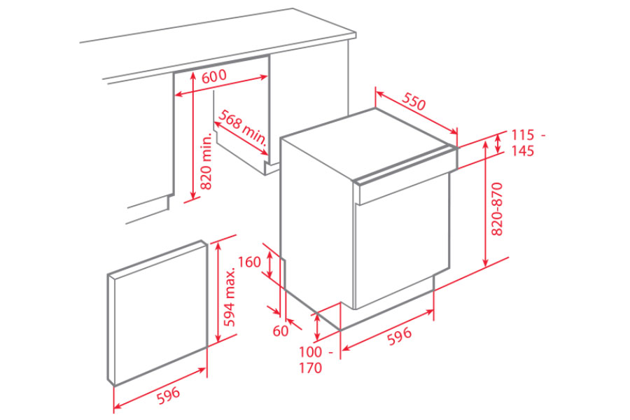 Máy rửa chén Teka DW9 55 S