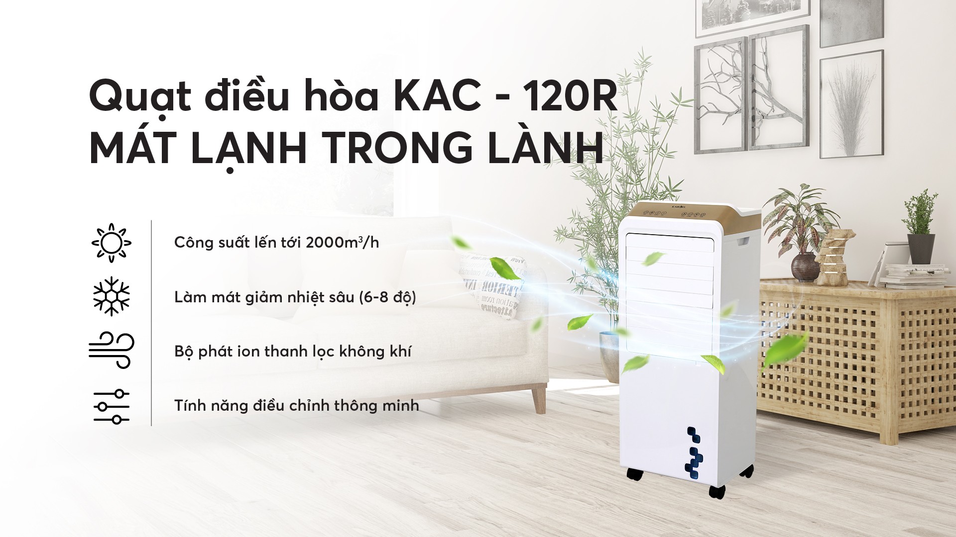 Quạt điều hòa Karofi KAC-120R