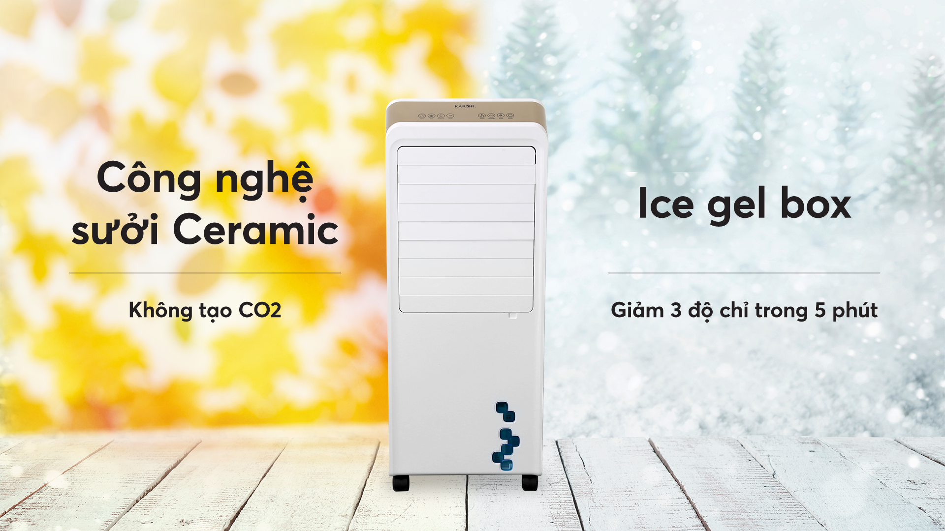 Quạt điều hòa hai chiều Karofi KAC-020HR