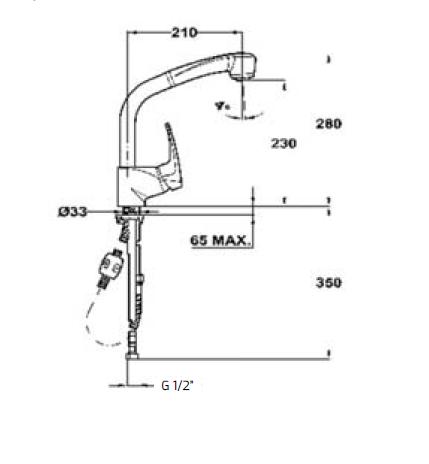 Vòi rửa Teka MB2 PULL OUT