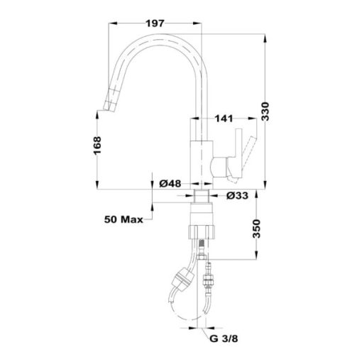 Vòi rửa bát Teka MTP 938