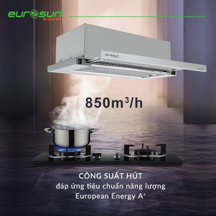 Combo Bếp Từ Eurosun EU-T715PRO + Hút Âm Tủ