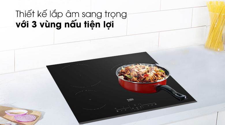 Bếp từ 3 vùng nấu Beko HII63200ATDX