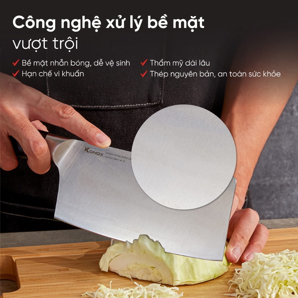 Bộ dao làm bếp cao cấp 5 món Konox Impecca