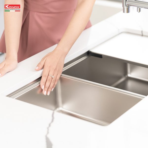 Chậu rửa bát chống xước Konox KN8146SU Dekor