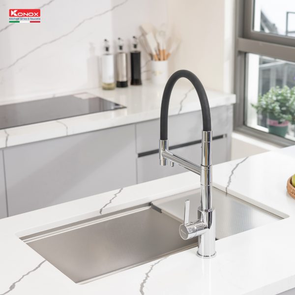 Chậu rửa bát chống xước Konox KN8146SU Dekor