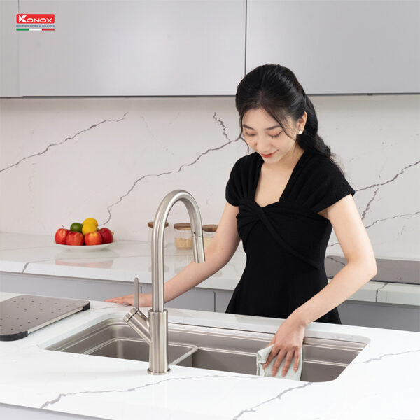 Chậu rửa bát chống xước Konox KN8347SU Dekor