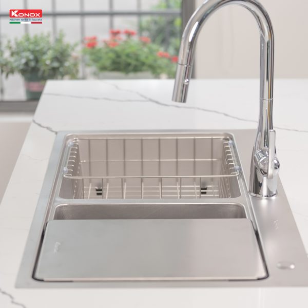 Chậu rửa bát chống xước Konox KN8651TD Dekor