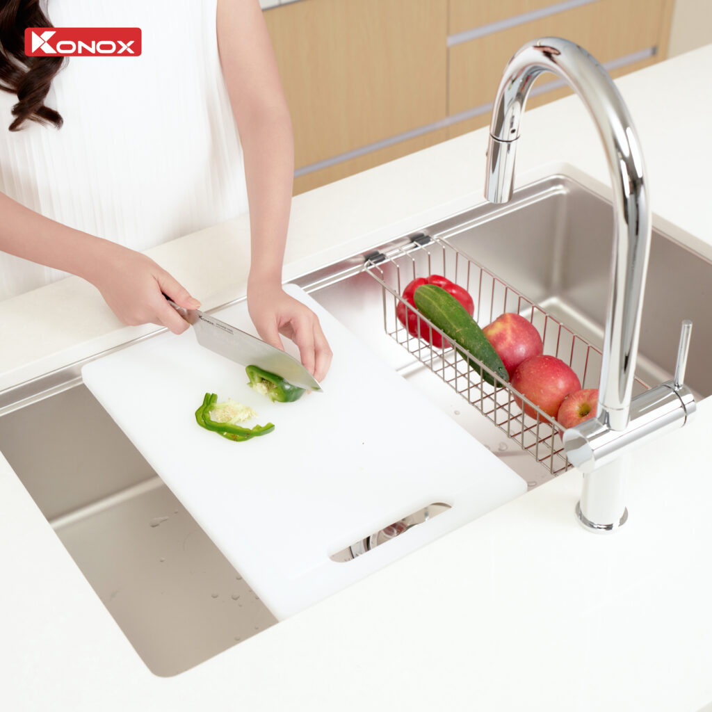 Chậu rửa bát phong cách Nhật Konox Tari 8748SM