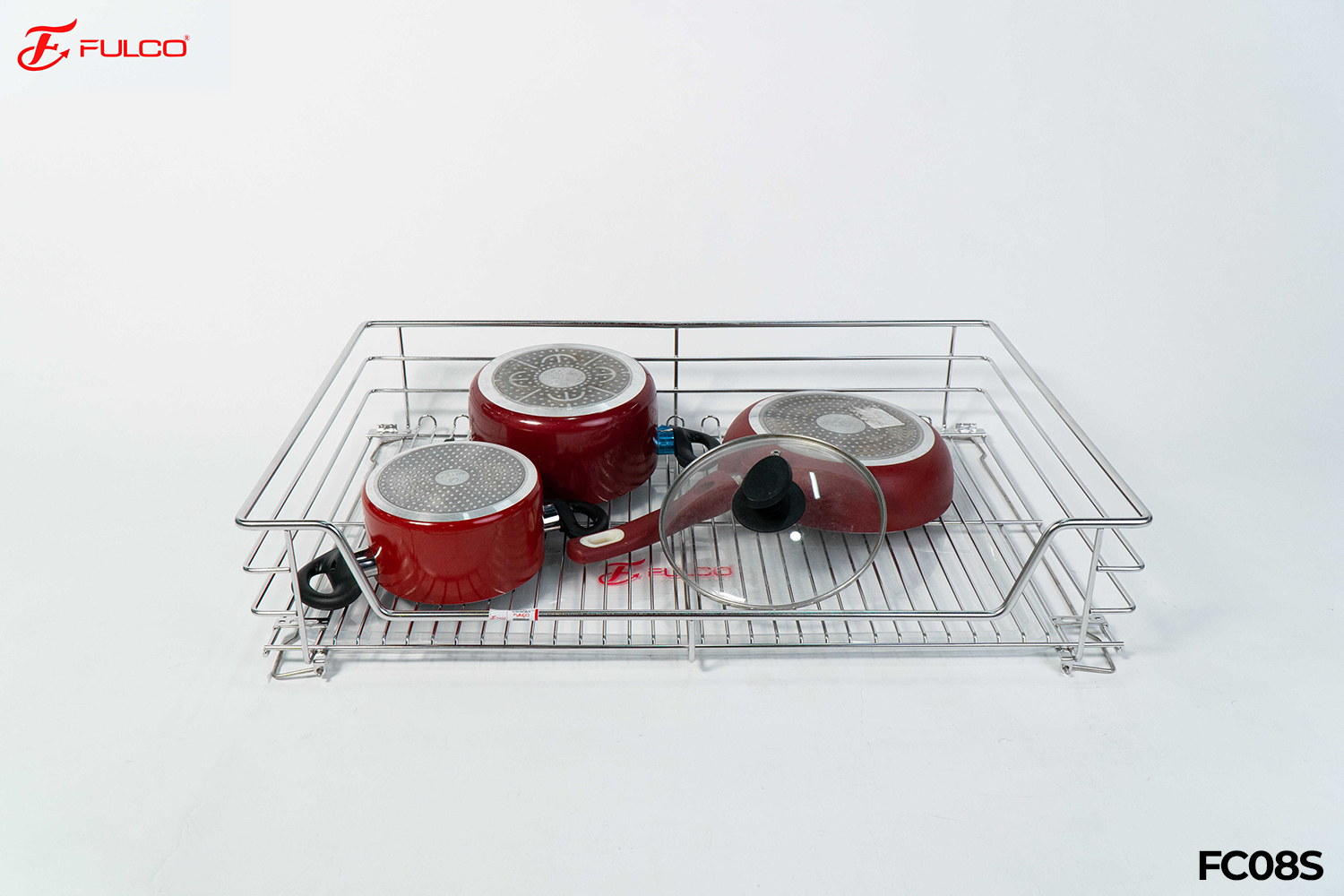 Giá xoong nồi nan tròn inox 304 Fulco FC08S – 700