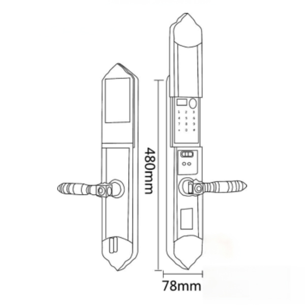 Khóa Đại Sảnh HYUNDAI HY-SLC8817 GOLD