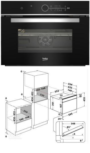 Lò nướng kèm vi sóng BeKo BBCW13400X