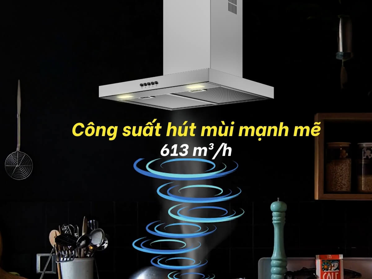 Máy hút mùi BeKo BHCB61622BXH