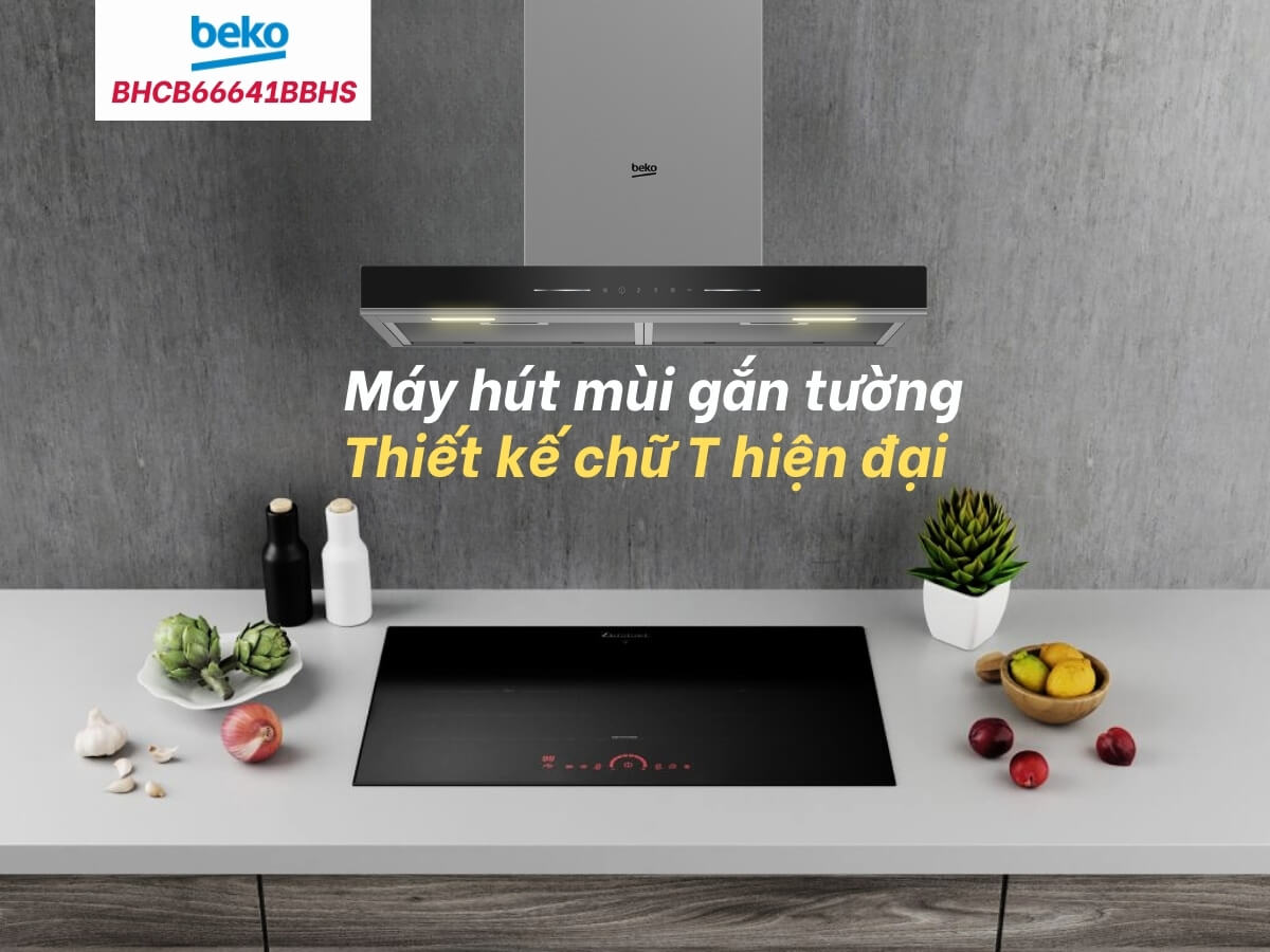 Máy hút mùi BeKo BHCB96641BBHS