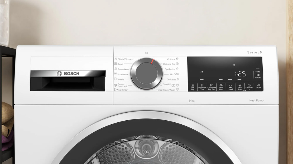 Máy sấy bơm nhiệt Bosch 9 kg WQG24200SG