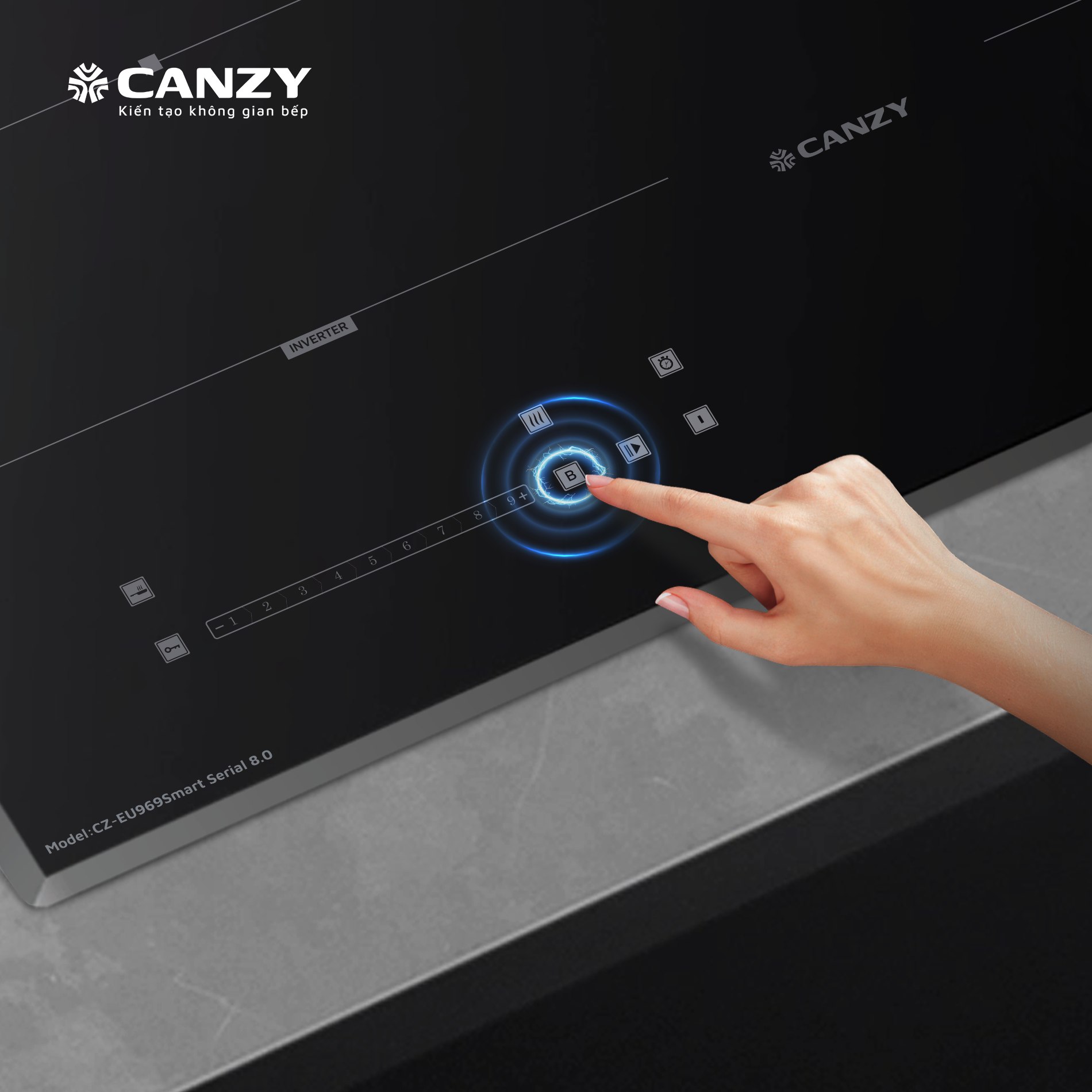 Bếp từ đôi Canzy CZ EU969SMART SERIAL 8.0