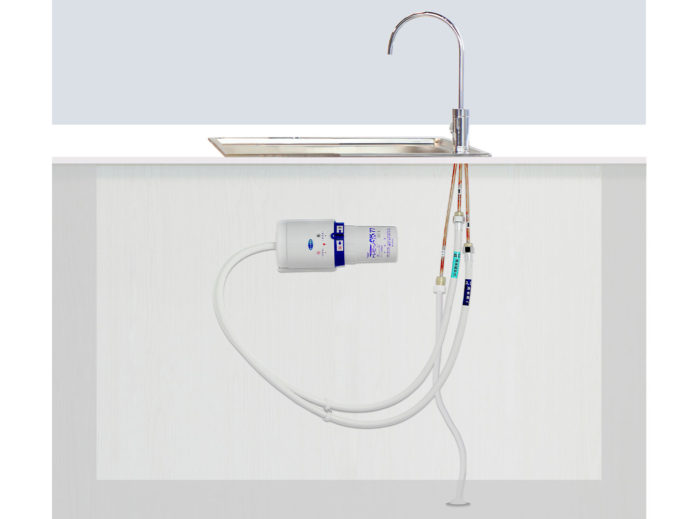 Máy lọc nước để gầm tủ Torayvino SK77NJ-K-3SET