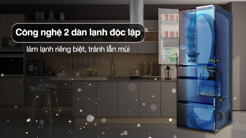 Tủ Lạnh Hitachi Inverter 520 Lít R-HW540RV XK