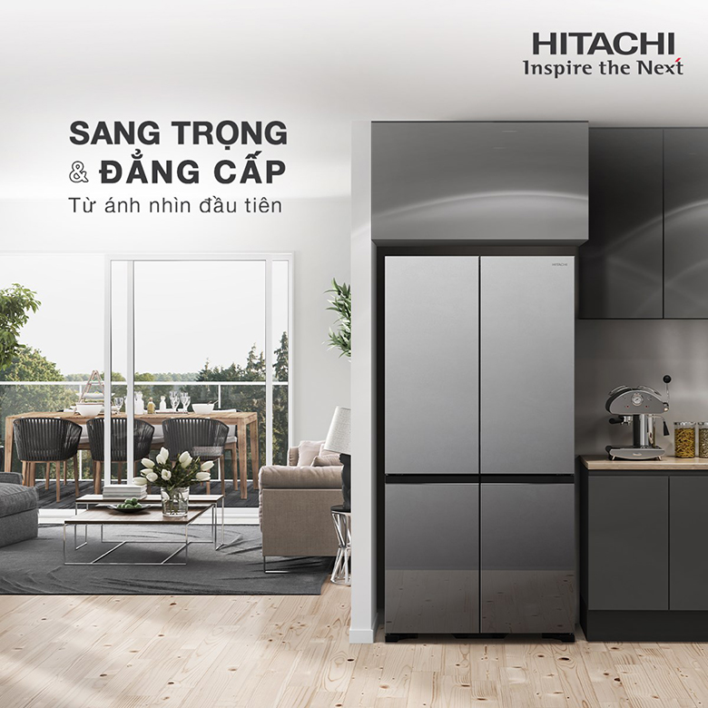 Tủ lạnh Hitachi Inverter 569 lít Multi Door R-WB640VGV0X MIR