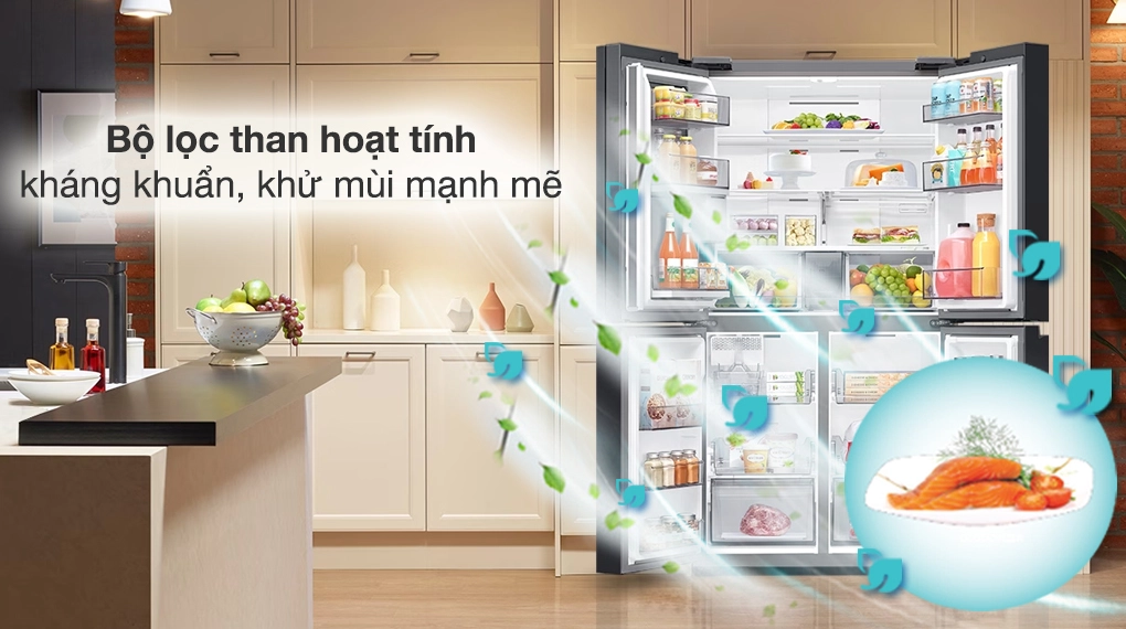 Tủ lạnh Samsung Bespoke Inverter 648 lít RF59CB66F8S/SV