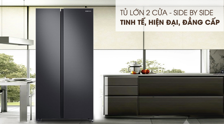 Tủ lạnh Samsung Inverter 655 lít Side By Side RS62R5001B4/SV