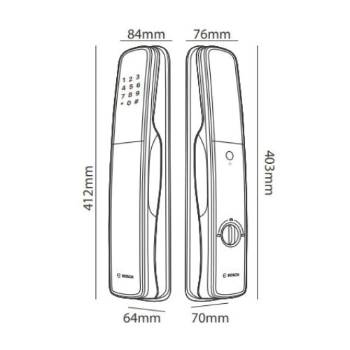 Khóa Vân Tay Bosch EL 800A DE App Wifi