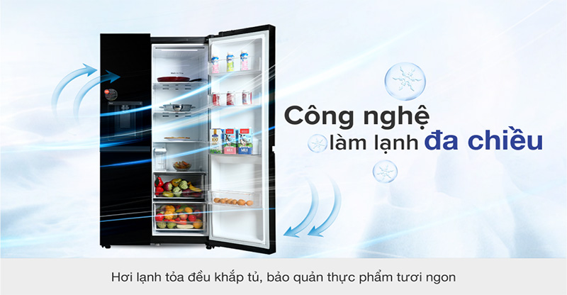 Tủ lạnh LG Inverter 635 lít Side By Side GR-D257WB