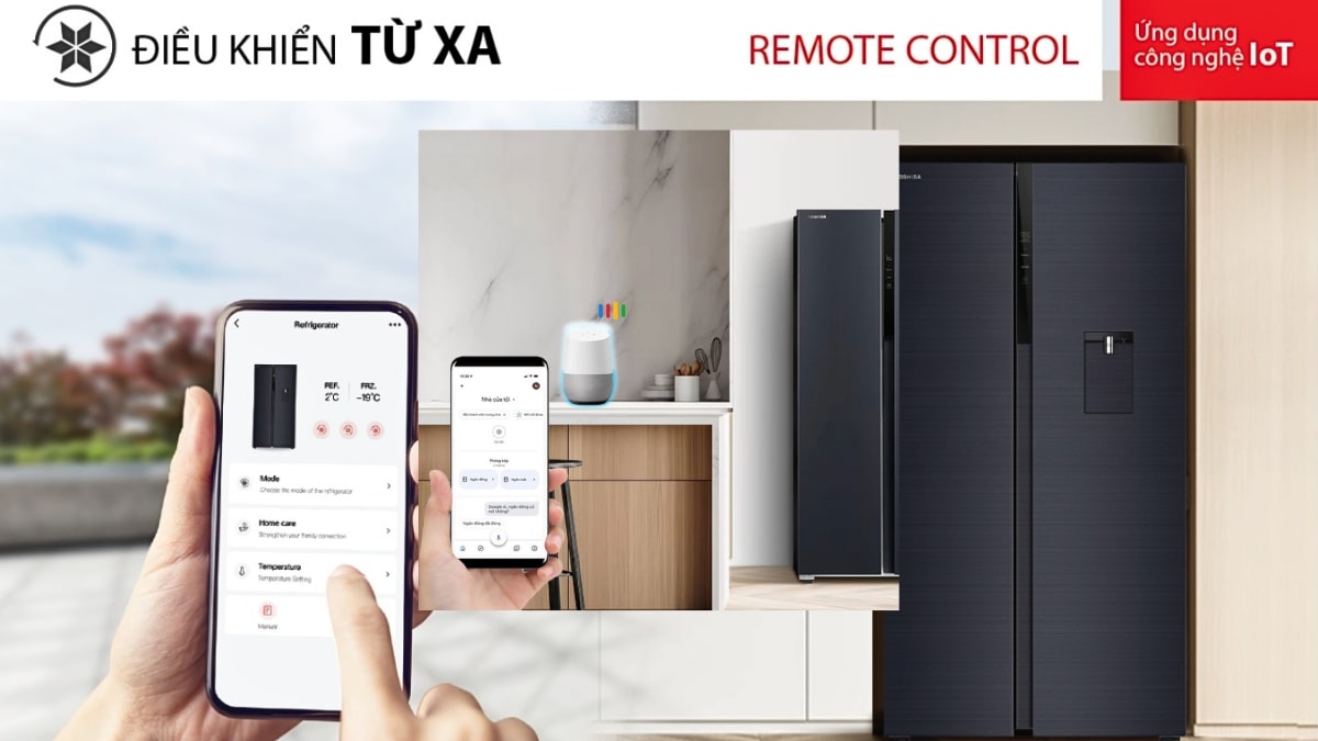 Tủ lạnh Toshiba Inverter 596 lít Side By Side GR-RS775WI-PMV(06)-MG
