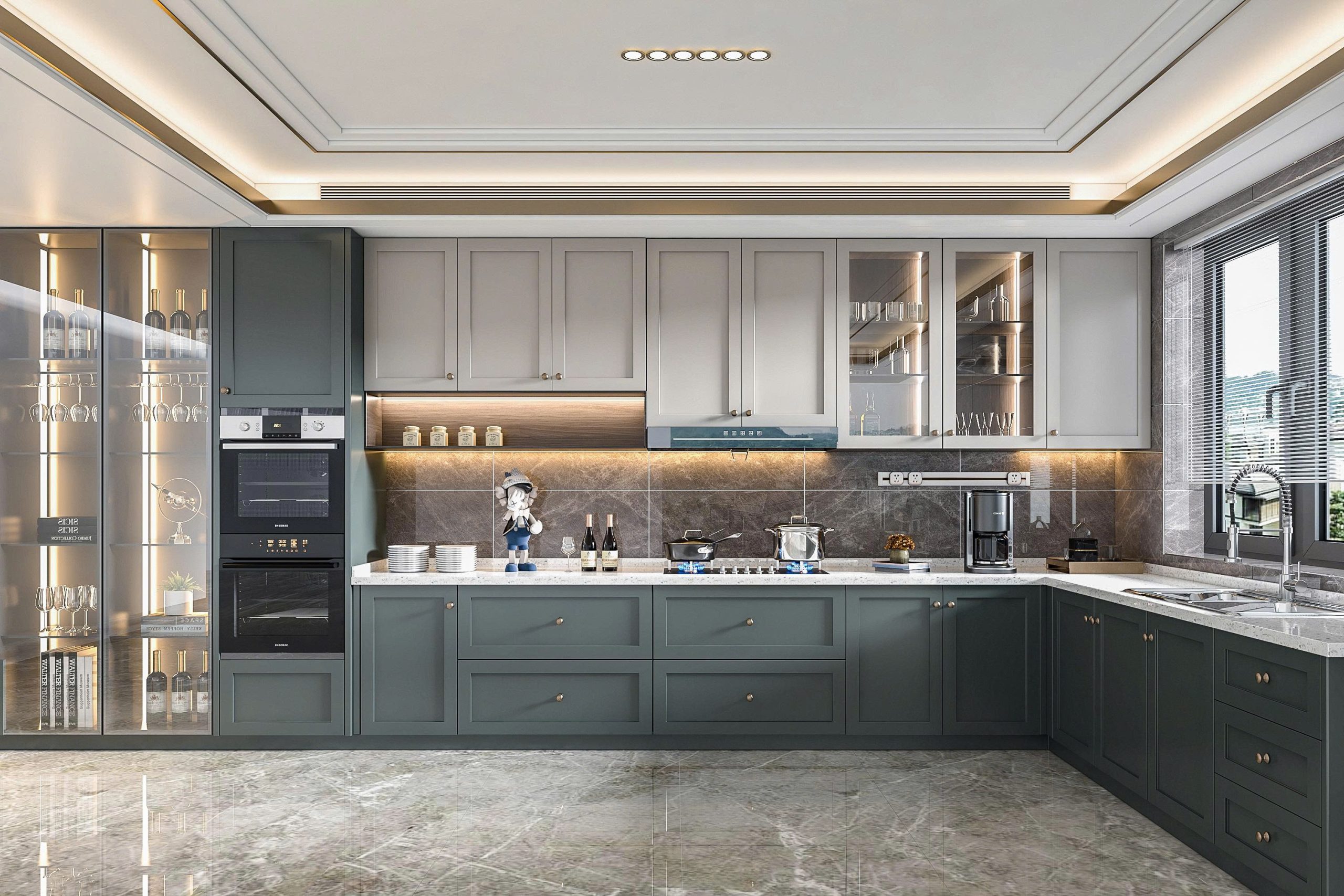 Tủ Bếp Tân Cổ Điển 06