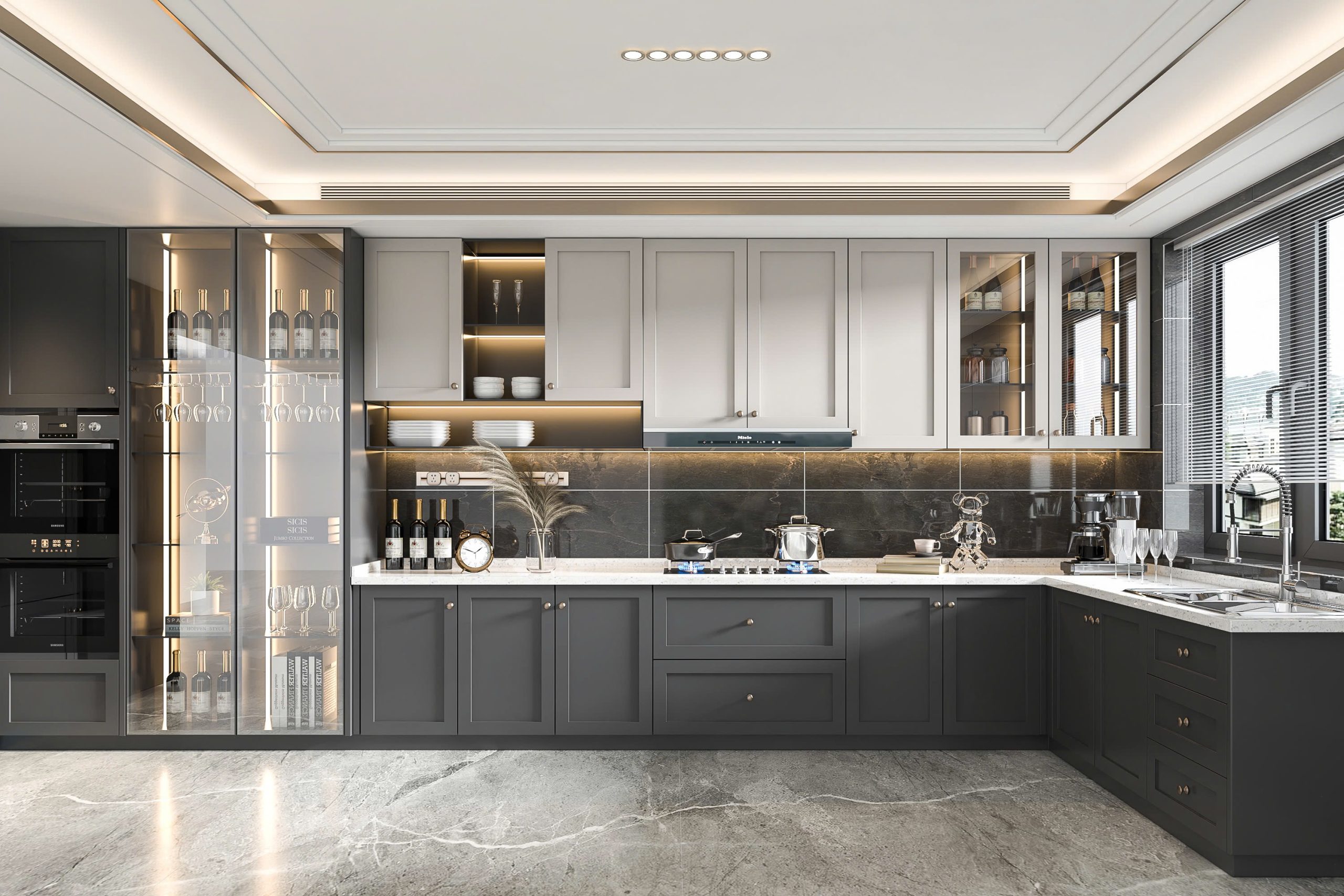 Tủ Bếp Tân Cổ Điển 07