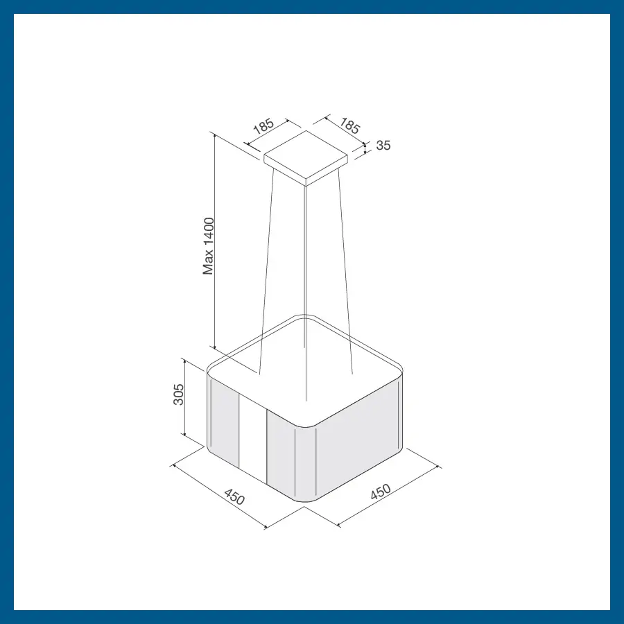 Máy Hút Mùi Malloca CUBE F-181