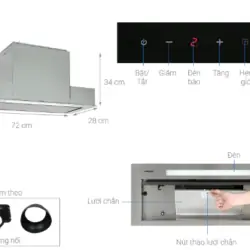 Máy Hút Mùi Âm Tủ HH-BI72A Hafele 533.80.027