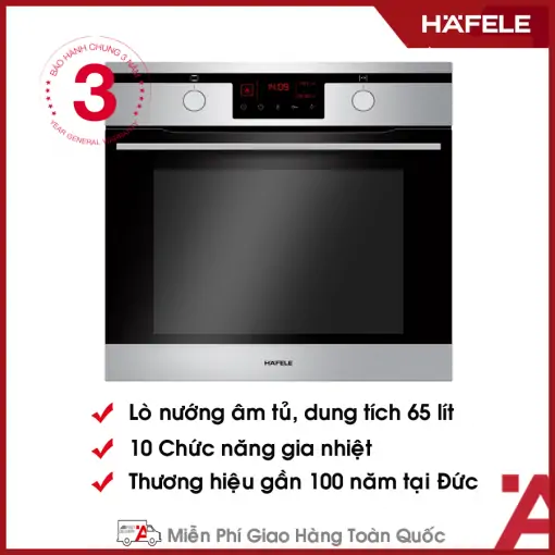 Lò Nướng HO-KT60J Hafele 535.62.511 Lò Nướng HO-KT60J Hafele 535.62.511