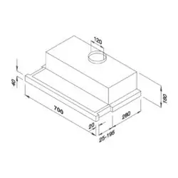Máy Hút Mùi Âm Tủ Malloca K1507
