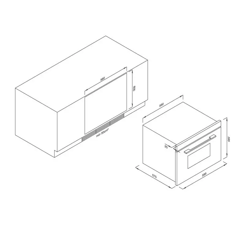 Lò Nướng Âm Tủ Malloca MOV-65DA( Kính Đen) Lò Nướng Âm Tủ Malloca MOV-65DA( Kính Đen)