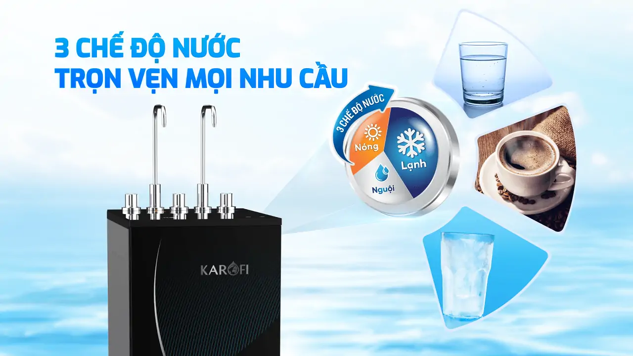 Máy lọc nước nóng lạnh Karofi KAD-D69