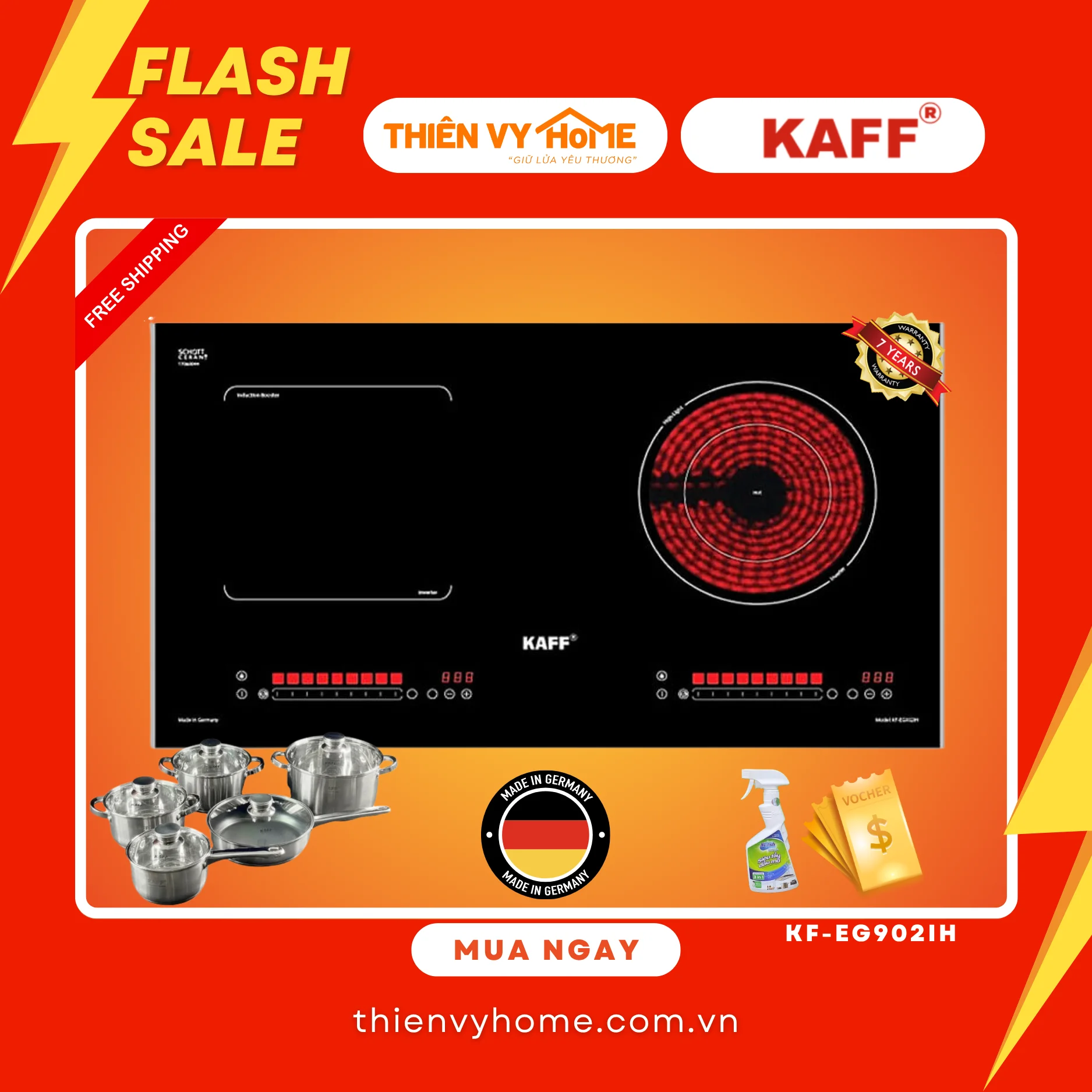 Bếp điện từ Kaff KF-EG902IH 5