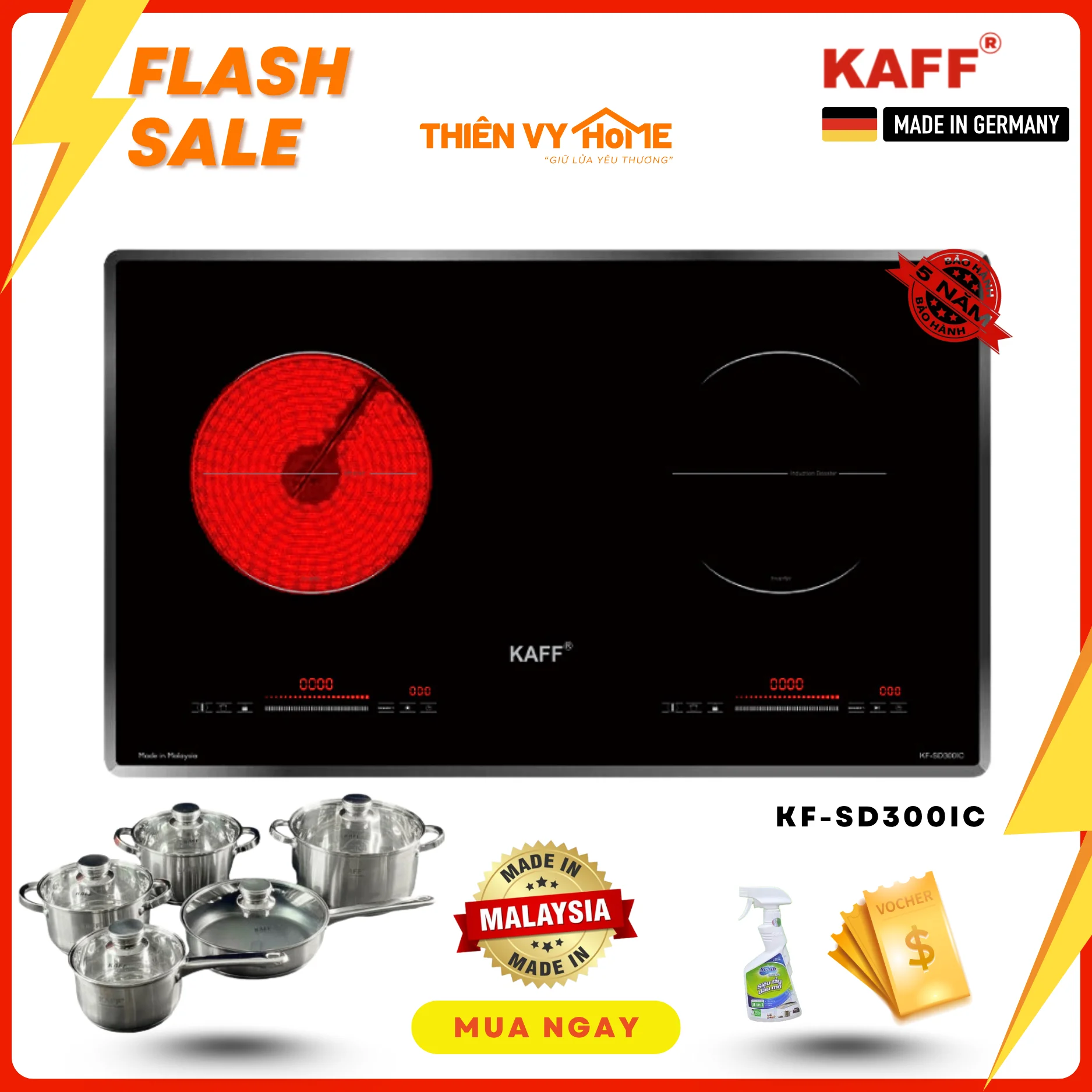 Bếp điện từ Kaff KF-SD300IC 5