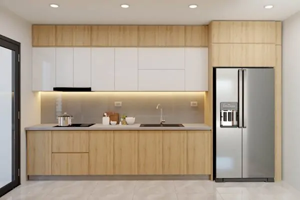 Tủ Bếp MDF Melamine Tủ Bếp Nhựa Phủ Melamine