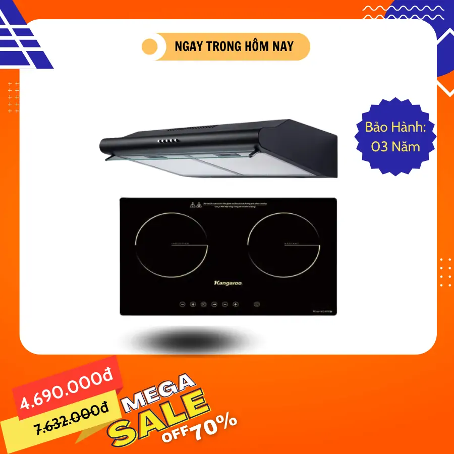 Combo BẾP ĐIỆN TỪ Kangaroo KG499N +