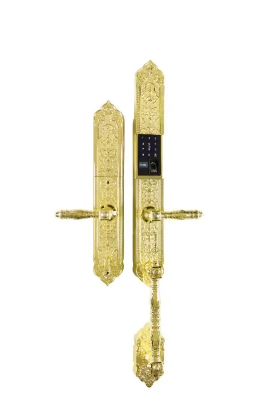 Khóa Đại Sảnh Demax SL888 24K BRASS 2-min