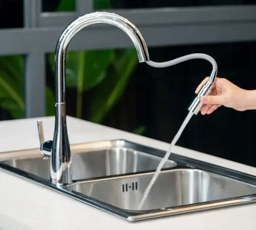 Vòi Rửa Bát Dây Rút