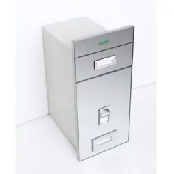 Thùng gạo mặt gương viền nhôm Grob RB-30PW