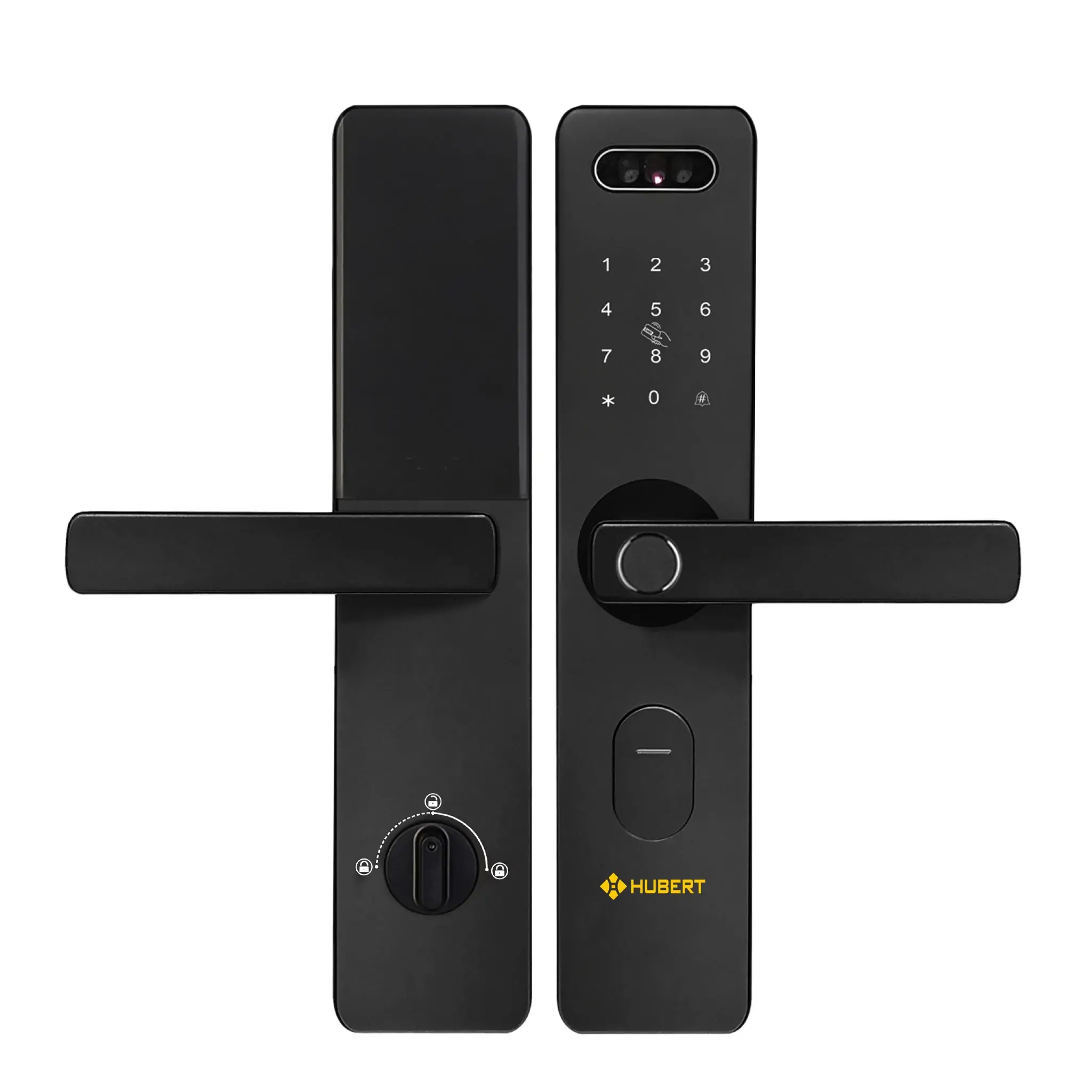 Khóa cửa vân tay Hubert HB CG75 Black