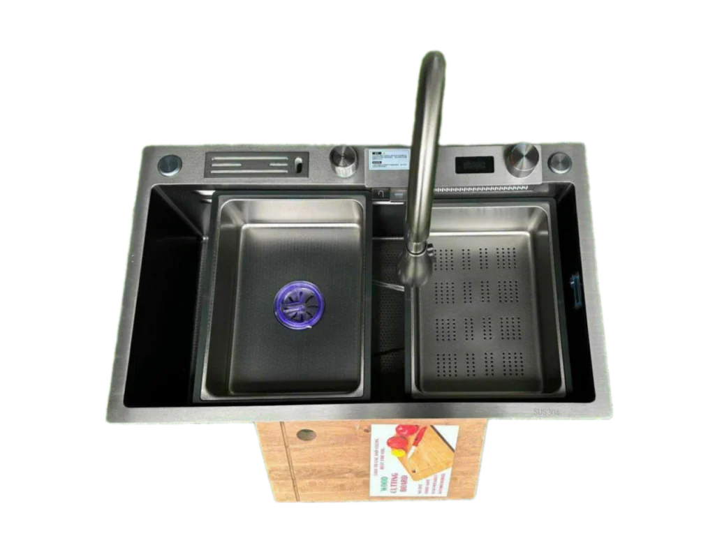 Chậu rửa chén liền vòi Yoha 7846 inox 304
